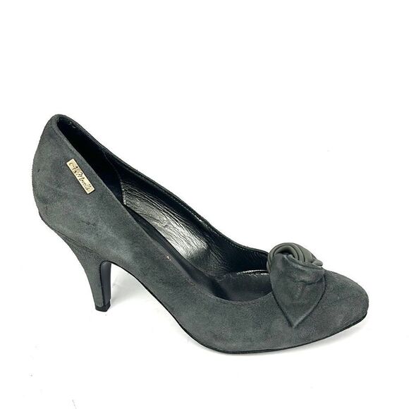 New Andrea Morelli Italy Gray Suede Pumps Heels EUR 36 US 6 - Picture 1 of 16